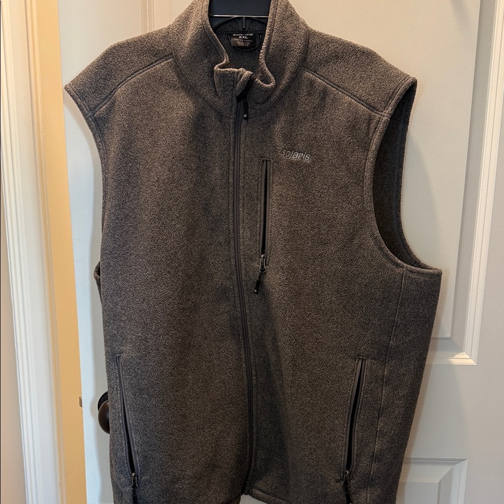 Solaris Gray Fleece Vest Men’s XXL